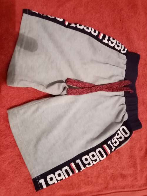Grey and navy shorts 5-6