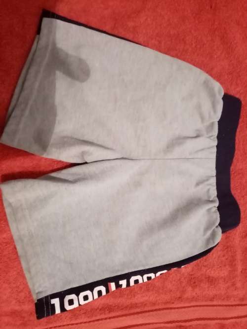 Grey and navy shorts 5-6