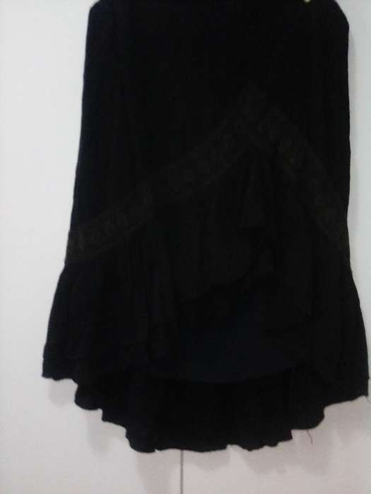 Black ruffle Indian skirt size 16