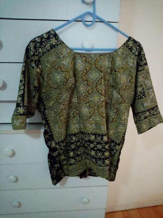 Handmade black and gold Indian outfit