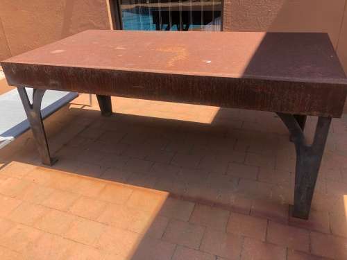 Vintage collector metal table