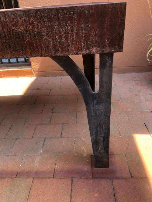 Vintage collector metal table