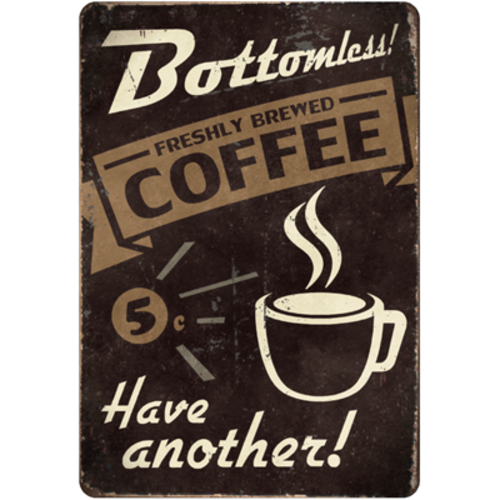 Coffee Metal Retro Sign