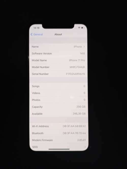 I PHONE 11 PRO 256 GB PLIZ READ
