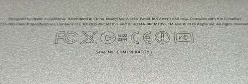 Apple Macbook Pro A1278 13` Core i5 (3210M) 2.5GHz 8GB 500GB HDD, macOS Catalina