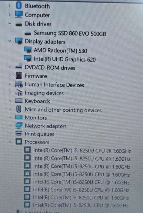 Lenovo IdeaPad 320, Intel 8th Gen i5-8250U@1.6GHz, AMD Radeon 530 Graphics, FHD display, 500GB SSD