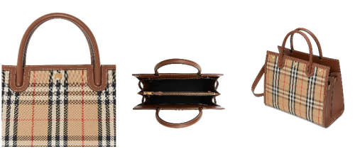 Gorgeous Burberry Title Vintage check tote bag