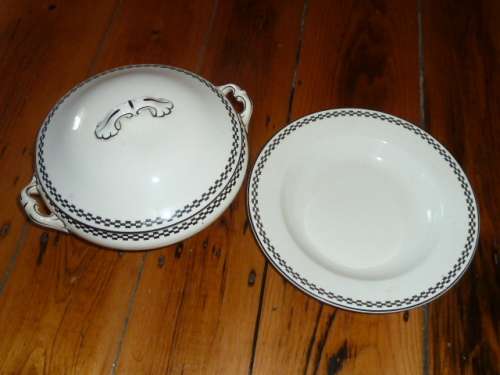 WEDGWOOD ART - DECO Tureen and Soup Bowl
