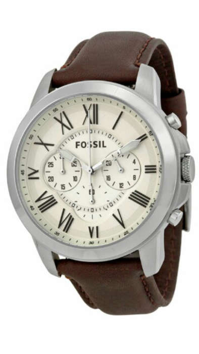 Fossil - Grant Chronograph Leather Men's Watch #BRANDNEW AUTHENTIC