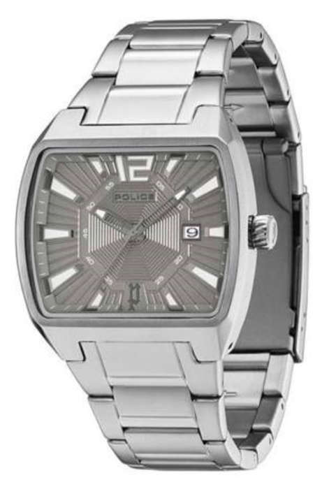POLICE Men's 'DISTRICT' Stainless Steel Grey Dial **R2750** W/Box + Papers!!!