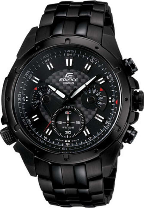 Mens CASIO EDIFICE Chronograph EF-535BK-1AV