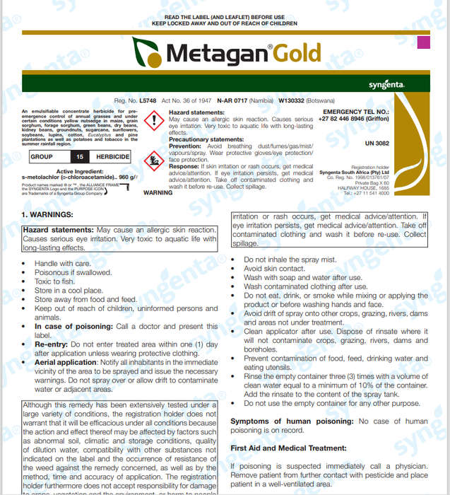 METAGAN GOLD 960 EC 5L