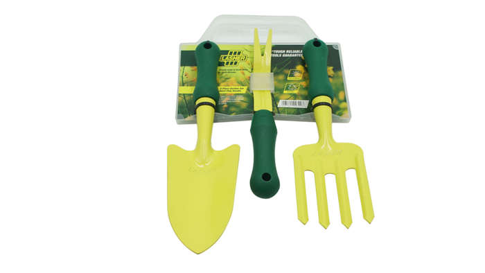Lasher 3 Piece Garden Set with Short Poly Handle