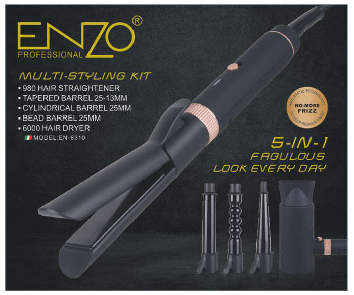 ENZO Professional Hair Straightener Curler EN 6310