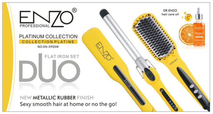 ENZO Professional Hair Straightener and Blow Dryer Gift Set EN 3955W