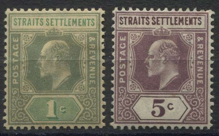 Straits Settlements - MM wmk Crown CA