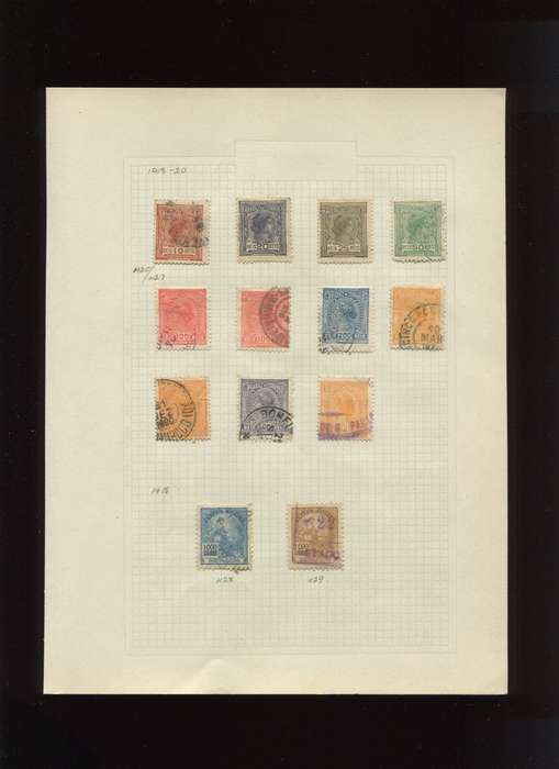 Brazil  - 13 Stamps Mounted On Old Album Page