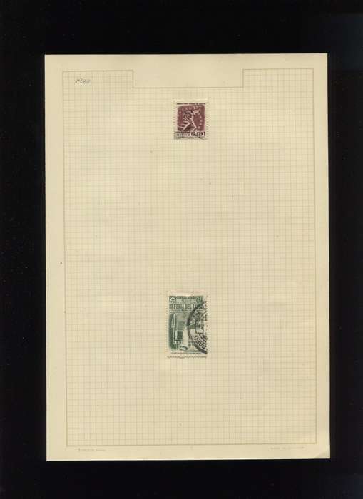 Mexico  - 2 Stamps Mounted On Old Album Page