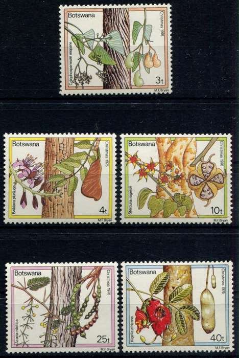 Botswana - Trees/Flowers - 1976 - MNH