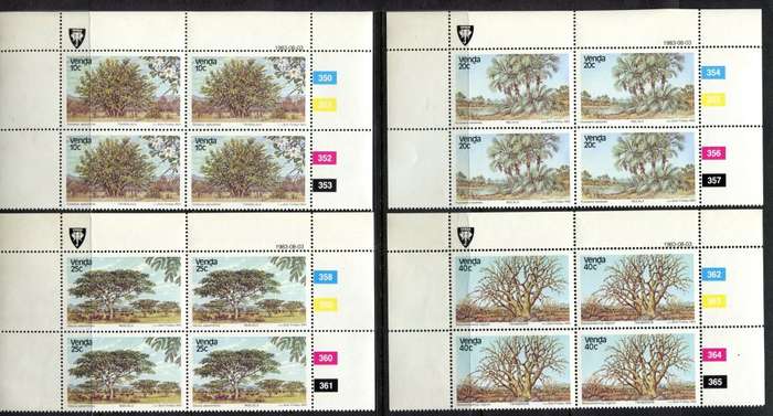 Venda - Set of 4 Control Blocks of 4 - 1983 - MNH
