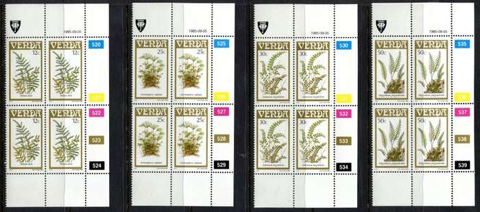 Venda - Set of 4 Control Blocks of 4 - 1985 - MNH