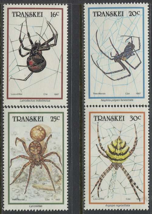 Transkei - Spiders - 1987 - MNH