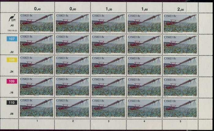 Ciskei - Set of 4 Complete  Sheets of 25 - 1982 - MNH
