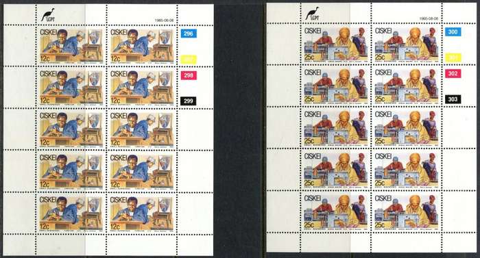 Ciskei - Set of 4 Complete  Sheets of 10 - 1985 - MNH