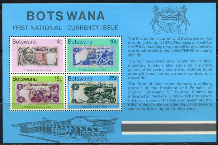 Botswana - Miniature Sheet - 1976 - MNH