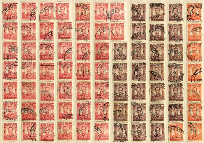 Southern Rhodesia - Bulk Lot - 1937 -  Used