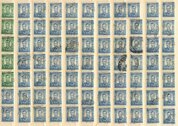 Southern Rhodesia - Bulk Lot - 1937 -  Used