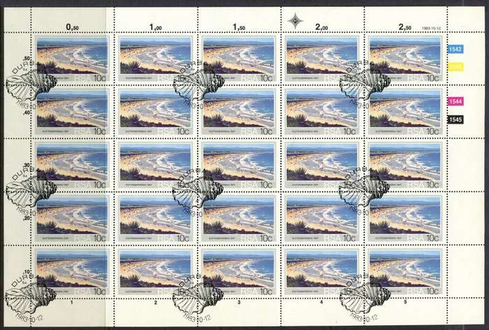 RSA - Set of 4 Complete Sheets of 25 - 1983 - CTO