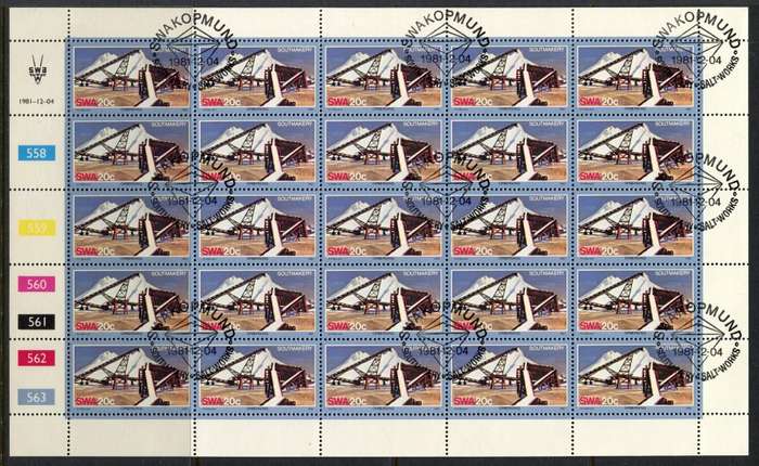 SWA - Set of 4 Complete Sheets of 25 - 1981 - CTO