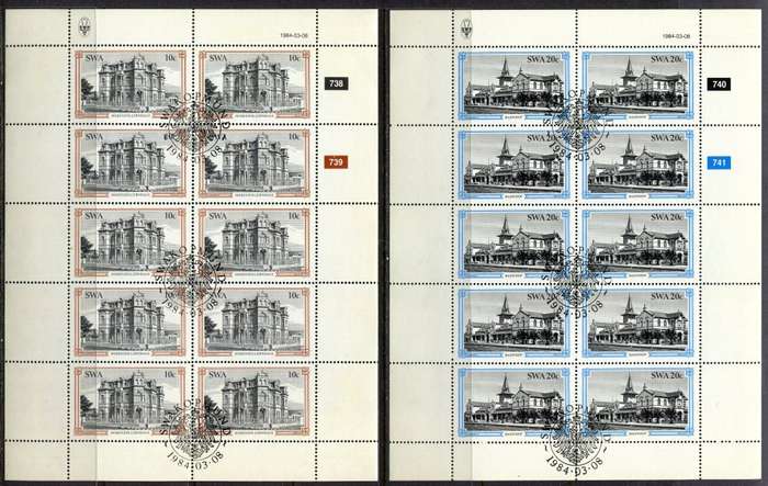 SWA - Set of 4 Complete Sheets of 10 - 1984 - CTO