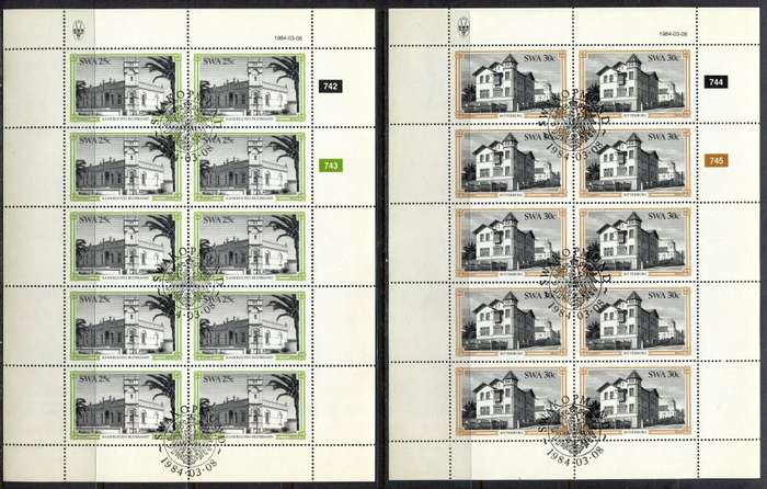 SWA - Set of 4 Complete Sheets of 10 - 1984 - CTO