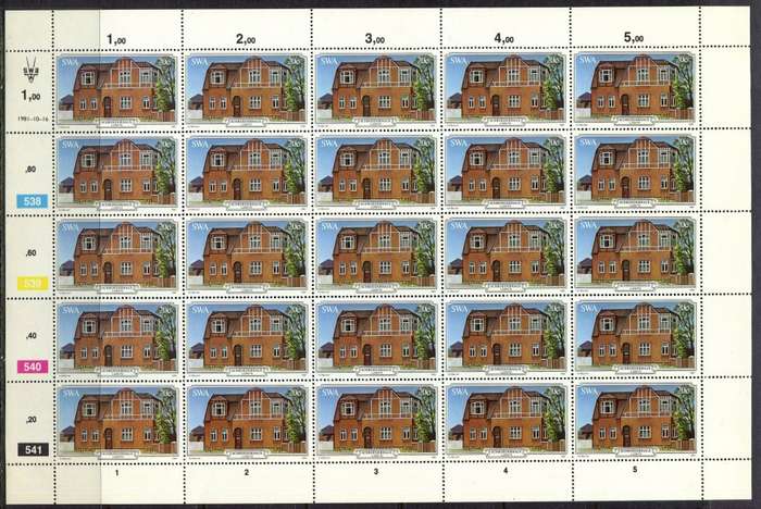SWA - Set of 4 Complete Sheets of 25 - 1981 - MNH