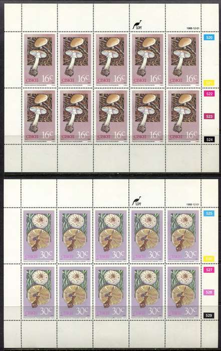 Ciskei - Set of 4 Complete Sheets of 10 - 1988 - MNH