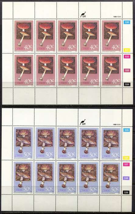 Ciskei - Set of 4 Complete Sheets of 10 - 1988 - MNH