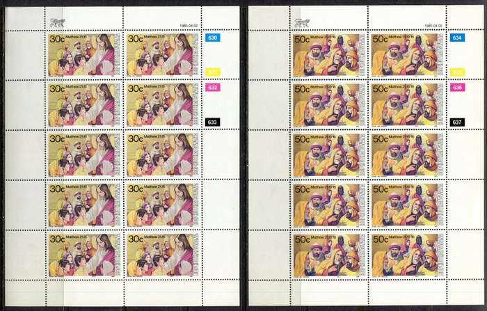Bophuthatswana - Set of 4 Complete Sheets of 10 - 1985 - MNH