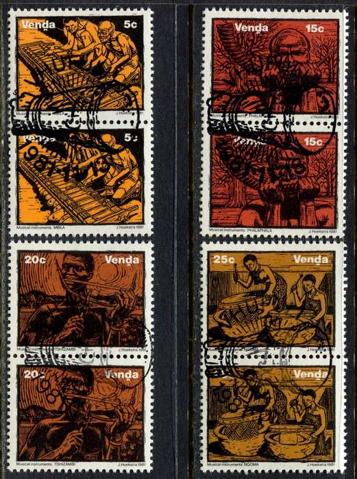 Venda - Set of 4 Pairs With Complete Cancellation - 1981 - CTO