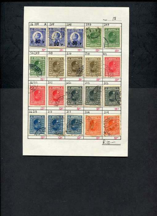 Yugoslavia - 20 Stamps Mounted (Hinged) on Approval Page