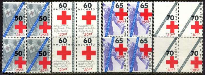 Netherlands - 4 Blocks of 4 - 1983 - MNH - Some Light Toning