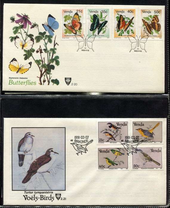 Venda - 4 Ring Binder With 56 FDC's - Not Complete Some Gaps