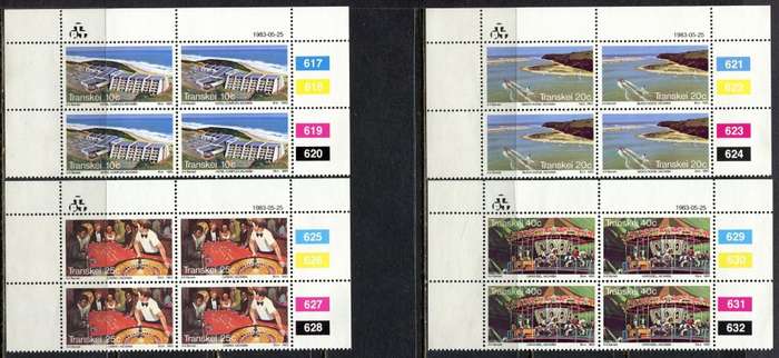 Transkei - Set of 4 Control Blocks 4 - 1983 - MNH