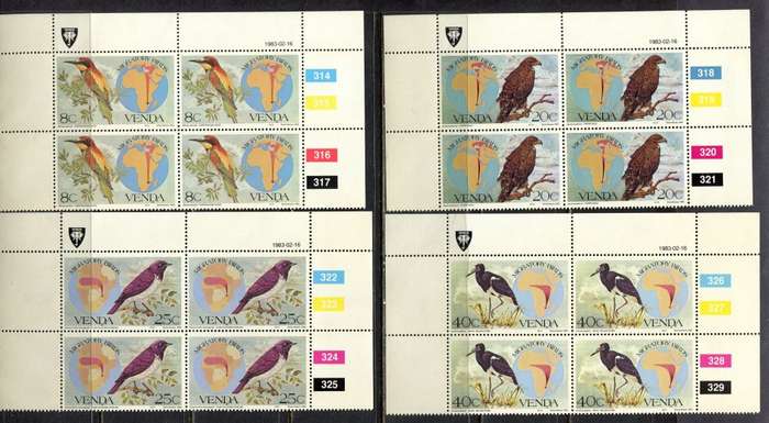 Venda - Set of 4 Control Blocks 4 - 1983 - MNH