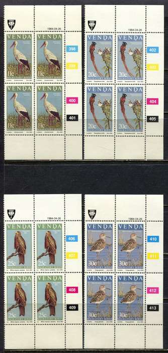 Venda - Set of 4 Control Blocks 4 - 1984 - MNH