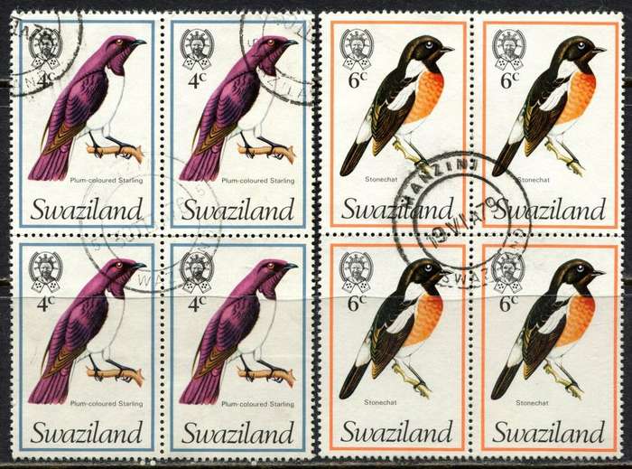 Swaziland -  2 Blocks of 4 - 1976 - Used