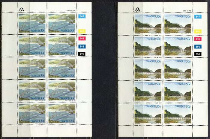 Transkei -  Set of 4 Full Sheets of 10  - 1985  - MNH