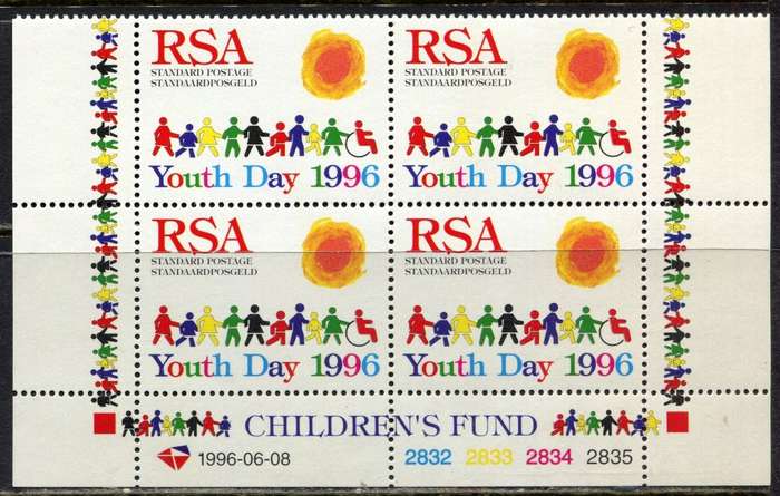 RSA  - Control Block of 4  - 1996  - MNH