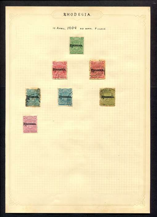 BSAC - 7 Stamps Mounted On Old Album Page